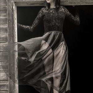 Black Lace Sheer Bodysuit